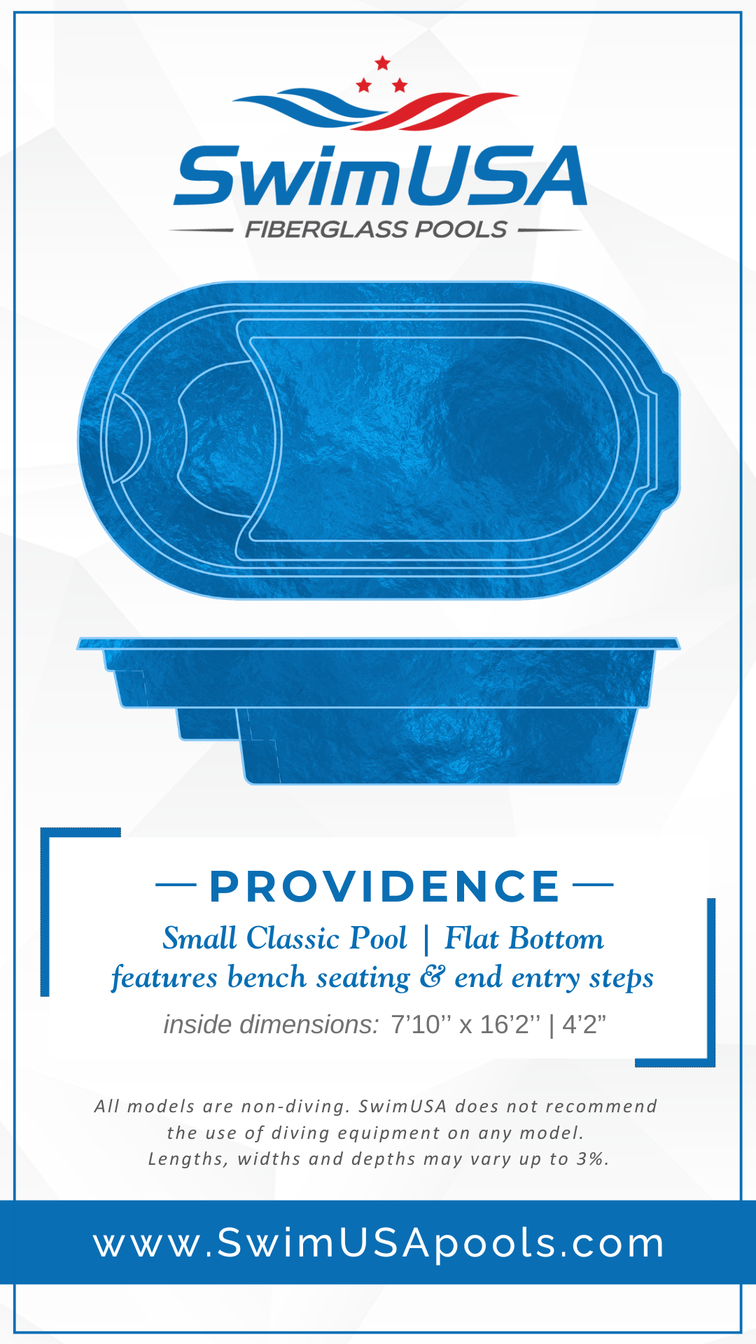 2025 Providence Model Card hudson large freeform fiberglass swimming pool