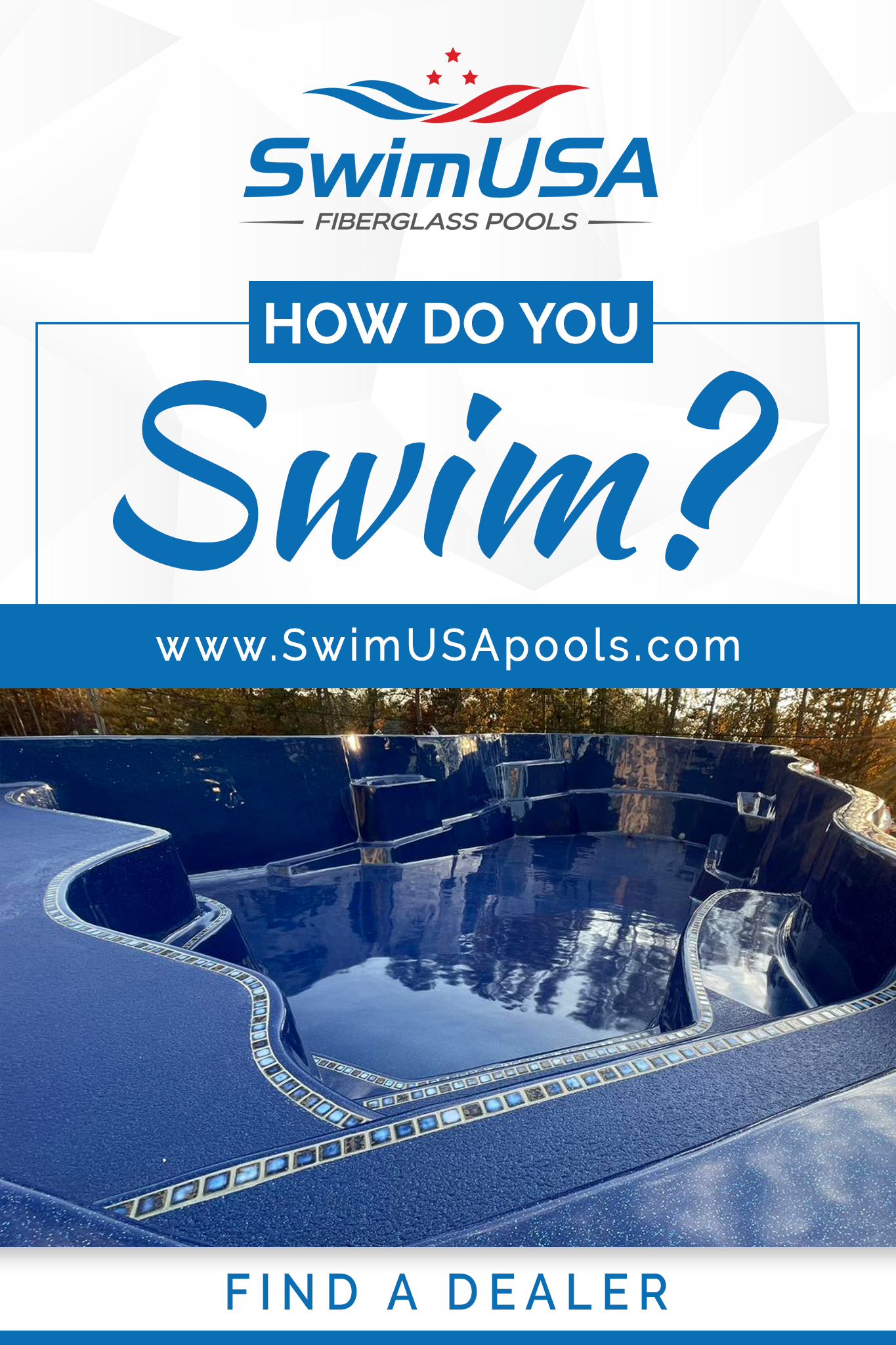 inground fiberglass pools SwimUSA Fiberglass Pools