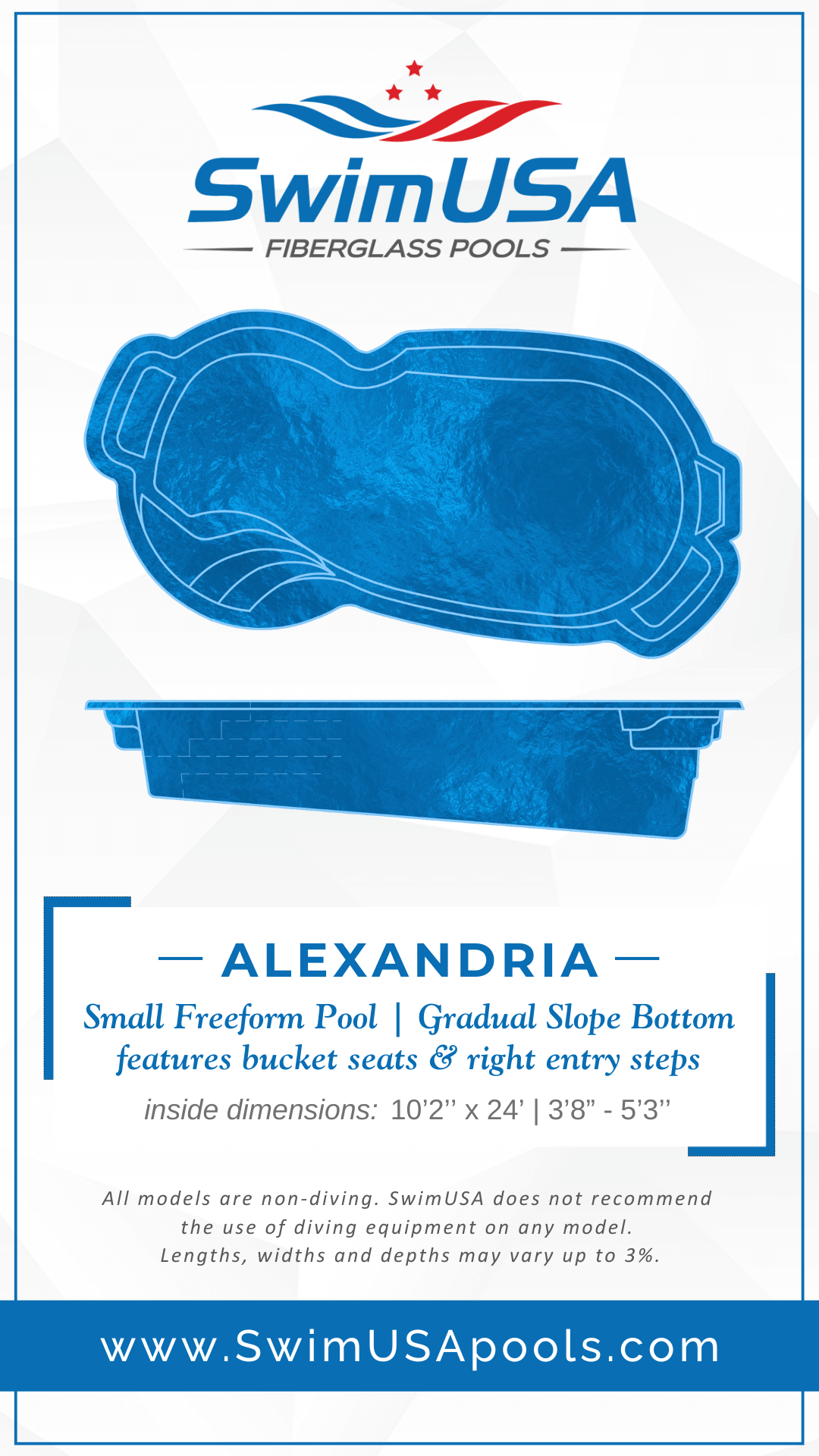 UPDATED 2025 Alexandria Model Card hudson large freeform fiberglass swimming pool