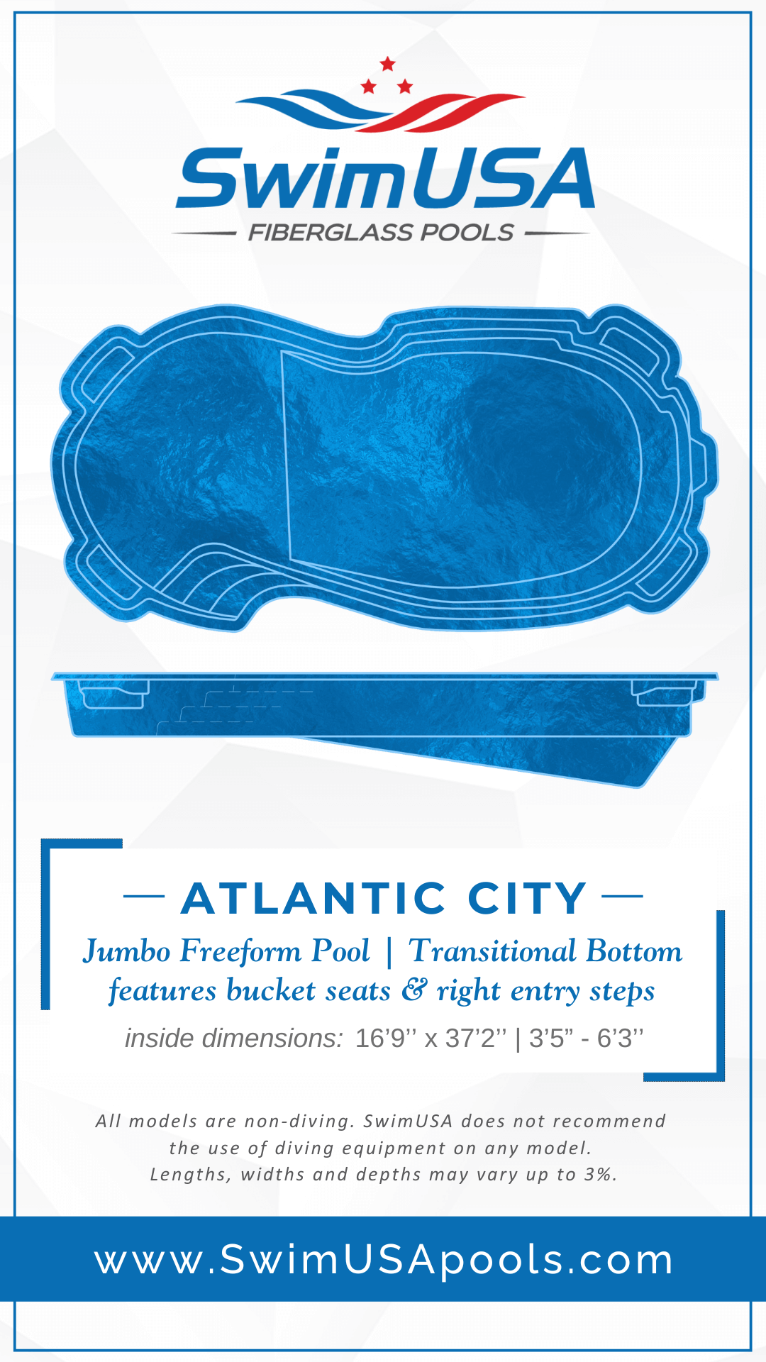 UPDATED 2025 Atlantic City Model Card hudson large freeform fiberglass swimming pool